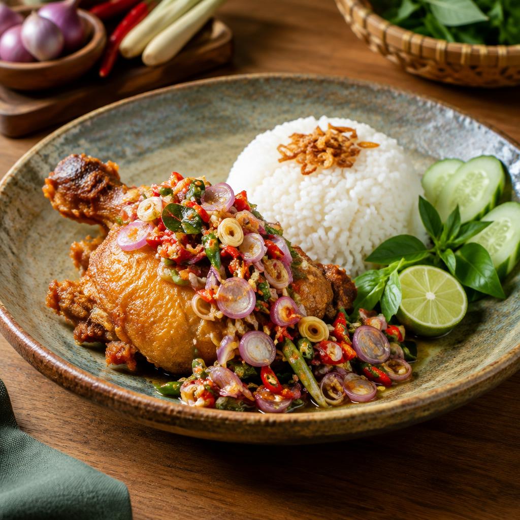 Crispy Chicken Sambal Matah