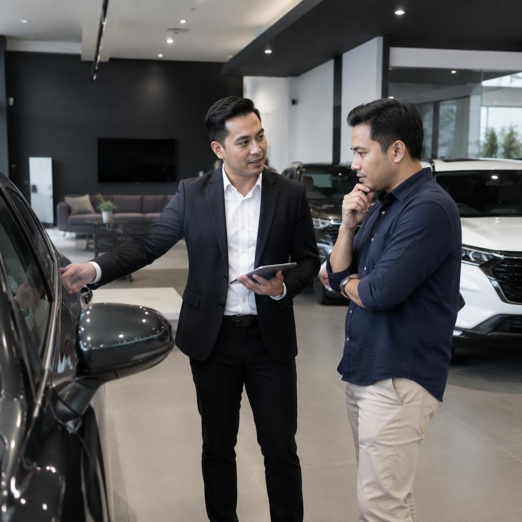 Konsultasi dengan sales dealer
