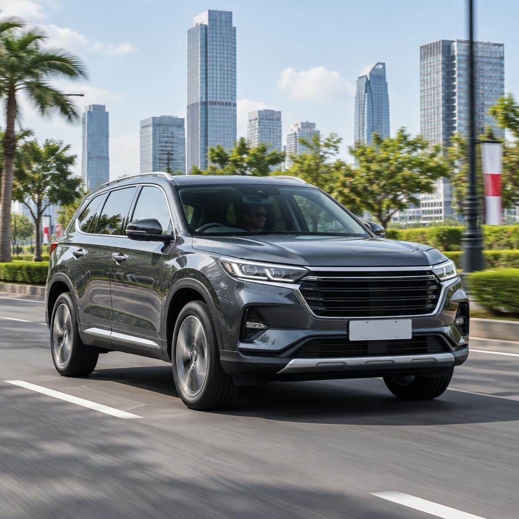 SUV premium sedang digunakan untuk test drive